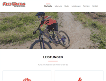 Tablet Screenshot of free-wheels.de